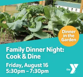 graphic promoting family cooking event